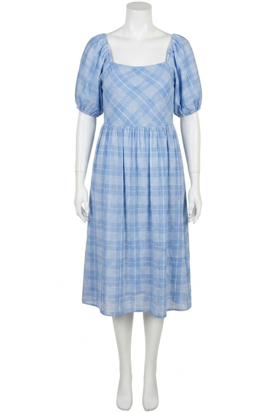 NEW JODIFL top of the class dress in blue plaid